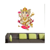 Asmi Collection Beautiful God Ganesha Religious & Inspirational Sticker ( 60 x 45 cms )