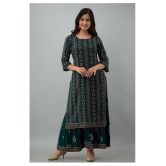 Lee Moda - Green Straight Rayon Women's Stitched Salwar Suit ( Pack of 1 ) - XXL