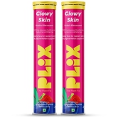 Plix Glutathione Skin Glow Effervescent Tablet 500mg for Clear & Youthful Skin(2 x 15 Tablets)