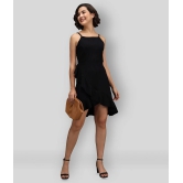 Addyvero - Black Cotton Lycra Womens Fit And Flare Dress ( Pack of 1 ) - L