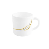 Cello Opalware Stella 100 ML Small Mug | White |  Set of 6 Pcs