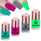 Revson 10ml Unique Glossy Finish Nail Polish (R-01) | Long-Lasting, Chip Resistant For Women (Pack of 6)