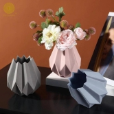 Small Beautiful Lotus shaped Ceramic Vases-Black