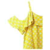 Cub McPaws Girls Casual Rayon Top (Yellow, Pack of 1) - None