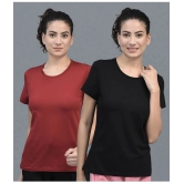 Dollar Multicolor Cotton Blend Regular Fit Womens T-Shirt ( Pack of 2 ) - None