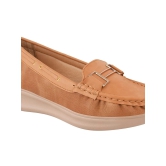 Shoetopia Tan Womens Loafers - None