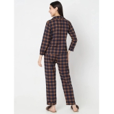 Smarty Pants - Brown Cotton Womens Nightwear Nightsuit Sets ( Pack of 1 ) - None