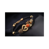 PAYSTORE Rudraksha OM Trishul Damroo Designer Oxidized Gold Bahubali  Kada Bracelet