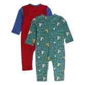 MINI KLUB Multi Color Cotton Rompers For Baby Boy ( Pack of 2 ) - None