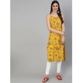 Antaran - Yellow Cotton Womens Straight Kurti ( Pack of 1 ) - None