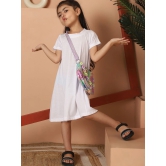 MINI & MING Round Neck Short Sleeves Cotton A-Line Dress