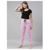 Quarantine Pink Cotton Trackpants - XS