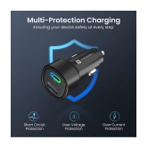 Portronics Car Mobile Charger Car Power 30 Black