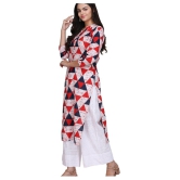 KSUT White Cotton Straight Kurti - Single - S