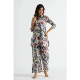 Label Flavia Multi Color Printed Pant Top Set - None