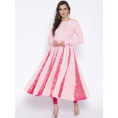 Women Pink Printed Anarkali Kurta