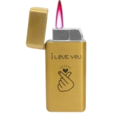 JMALL - Gold Aluminium Cigarette Lighter ( Pack of 1 ) - Gold