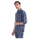 Cherokee 100 Percent Cotton Blue Checks Shirt - None