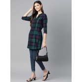 One femme Women's Plaid Check Print Tunic