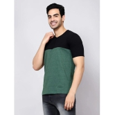 Diaz - Olive Green Cotton Blend Regular Fit Mens T-Shirt ( Pack of 1 ) - None