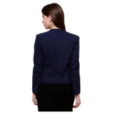 Pannkh Polyester Blend Summer Blazers - Blue Single - M