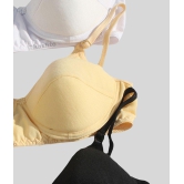 Tkeshto - Multicolor Cotton Padded Women's Everyday Bra ( Pack of 3 ) - 28