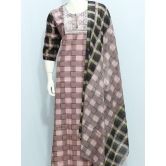 Women Nighty With Shawl-Cotton mix / Free size