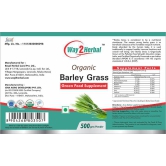 Way2Herbal Barley Grass Powder 500 gm Pack of 2