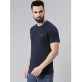 Force NXT - Navy 100% Cotton Regular Fit Mens T-Shirt ( Pack of 1 ) - None