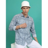 Ketch 100% Cotton Slim Fit Printed Full Sleeves Mens Casual Shirt - Blue ( Pack of 1 ) - None