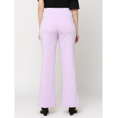 Smarty Pants - Lavender Polyester Flared Womens Formal Pants ( Pack of 1 ) - None