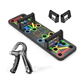 HSP ENTERPRISES  Pushup Board with 14-in-one Muscle Toning System, Multifunctional Colour Coded Foldable Push up Board  With Adjustable Hand Grip with Smart Counter | Resistance (10KG - 60KG