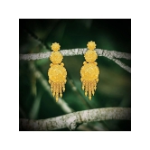 Drashti Collection Golden Chandbalis Earrings ( Pack of 1 ) - Golden