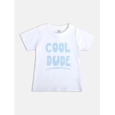 MINI KLUB White Cotton Boys T-Shirt & Pants ( Pack of 1 ) - None