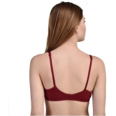 Desiprime Poly Cotton Front Closure - Maroon Pack of 4 - 36B