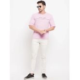 AUSTIZ - Pink Cotton Blend Regular Fit Mens T-Shirt ( Pack of 1 ) - None