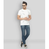 Glito - White Cotton Blend Slim Fit Mens T-Shirt ( Pack of 1 ) - None