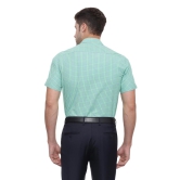 Men Green  Formal Half Sleeves Formal Shirt