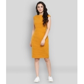 Zima Leto - Yellow Polyester Womens Shift Dress ( Pack of 1 ) - S