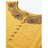 JC4U - Yellow Rayon Womens Straight Kurti ( Pack of 1 ) - None