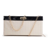 Women's Framed Foldover Clutch | Detachable Chain Sling Strap | Ladies Purse Wallet