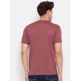 Lycos - Cotton Blend Regular Fit Maroon Mens T-Shirt ( Pack of 2 ) - None