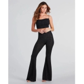 Addyvero Black Solid Pant Top Set - None