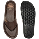 ASIAN Brown Mens Daily Slipper - None