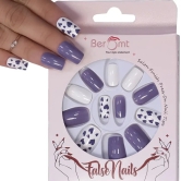 HEART PRINTED NAILS - (NAIL KIT INCLUDED)-Gray