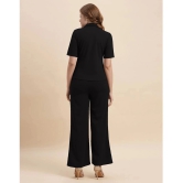 Selvia Black Solid Pant Top Set - None