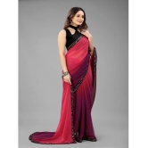 Apnisha Georgette Solid Saree With Blouse Piece - Rama ( Pack of 1 ) - Rama