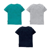 NammaBaby Boys Printed Cotton Blend T Shirt (Multicolor, Pack of 3) - None