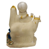 White & Gold Made Of  Pvc Material Radha Krishna Hindu Idol For Home Decor | Pooja Needs