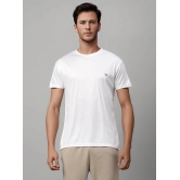 UrbanMark Polyester Regular Fit Solid Half Sleeves Mens T-Shirt - White ( Pack of 1 ) - None